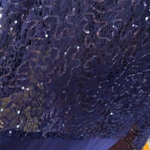 Roz & Ali Sequin Shawl Dress - Picture 4 of 9